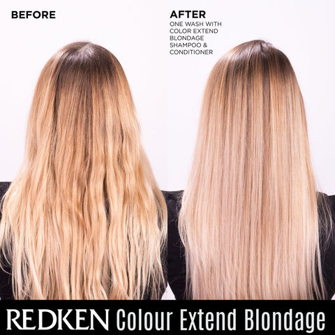 Before & After With Redken Blondage